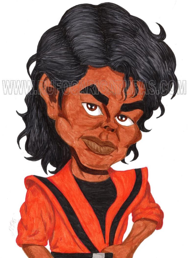 caricatura de MICHAEL JACKSON | © RUFO | caricaturas personalizadas ...